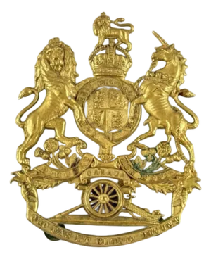 Early 19th Century Royal Canadian Garrison Artillery Brass Applique