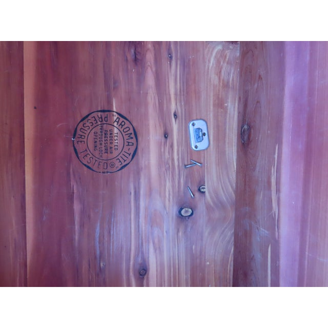 Lane Mid Century Cedar Chest Blanket Trunk With Side Drawers 6329 For Sale - Image 16 of 16