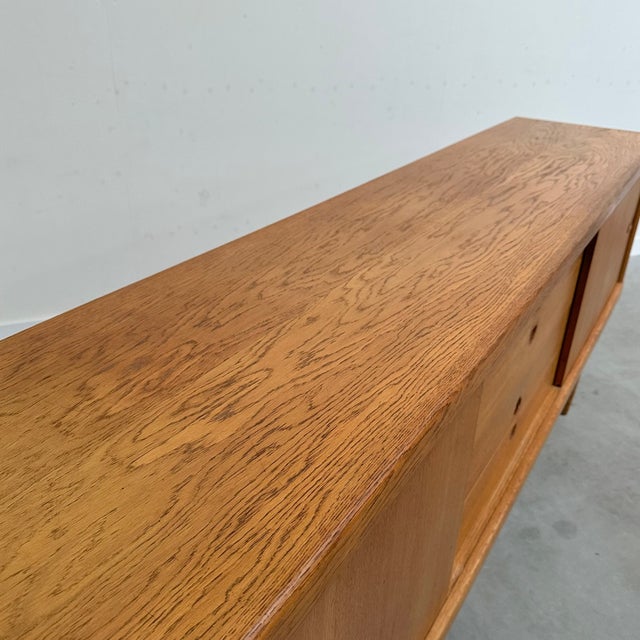 Vintage Sideboard in Oak by W.H. Klein for Bramin, Denmark, 1960s For Sale - Image 10 of 17