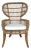 Made Goods Organic Modern Faux Rattan Aurora Dining Chair For Sale