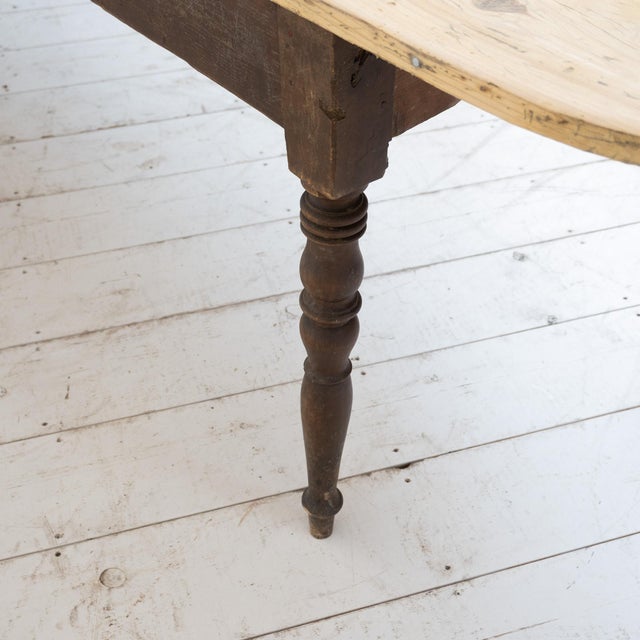 1900 - 1909 Large French Farmhouse Table in Wood, 1900 For Sale - Image 5 of 12