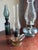 Antique, 19th Century Glass Finger Lamp Chamber Lamp Brass Hornet Burner Clear Glass For Sale - Image 14 of 14