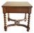 French 18th C. Charles II Style Barley Twist Spanish Revival Side Table With One Drawer Solid Walnut Wood in Style of Theodore Alexander / Eddie Bauer For Sale