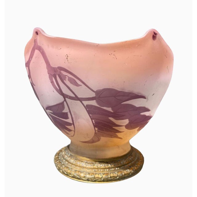 Purple Vase or Cup by Emile Gallé For Sale - Image 6 of 15