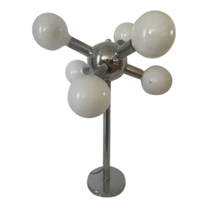 Mid-Century Modern Robert Sonneman Style Chrome Sputnik Atomic Table Lamp