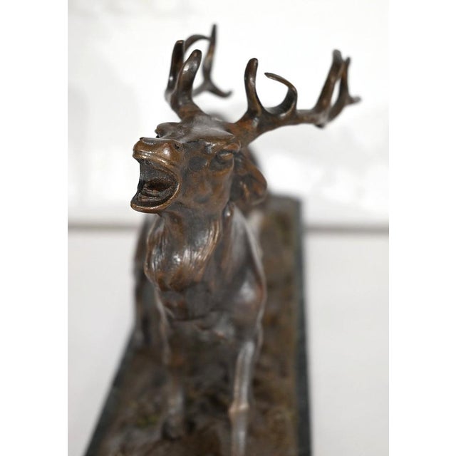 JB. Mêne, Animal Group, Late 1800s, Bronze For Sale - Image 12 of 18