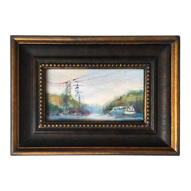 Framed Original Painting Plein Air Landscape by Valeriya Serova For Sale