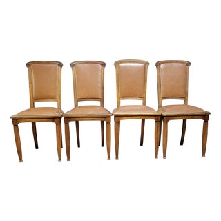Antique Art Nouveau Chairs, 1890s, Set of 4 For Sale