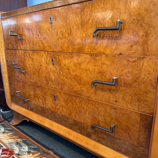 Italian Bullnose Chest of Drawers, Circa 1940s For Sale - Image 10 of 12