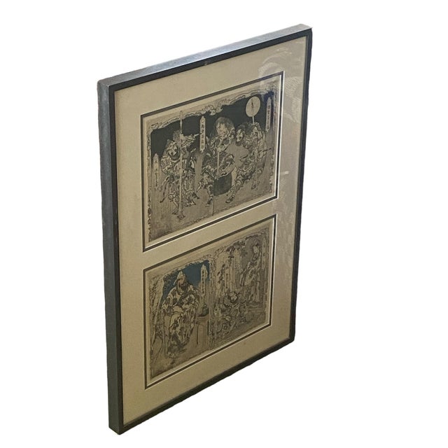 19th Century 19th Century Japanese Woodblock Print. For Sale - Image 5 of 8