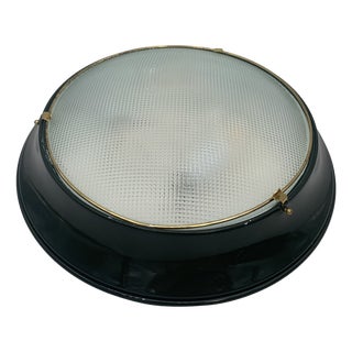 Large Vintage Ceiling Lights attributed to Fontana Arte, Italy, 1950, Set of 2 For Sale
