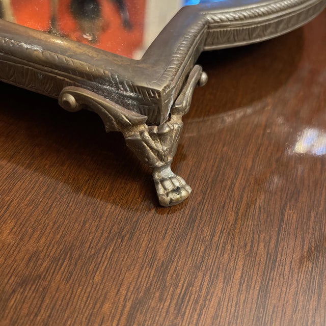 Louis XVI Style Bronze Mirror Plateau For Sale - Image 4 of 5