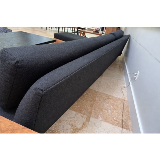Wood MCM Adrian Pearsall Grand Boomerang Sofa W/Certificate of Authenticity For Sale - Image 7 of 10
