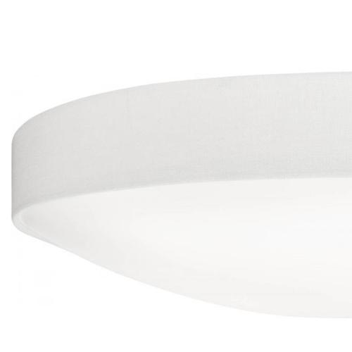 Kant Ceiling Lamp in White Textile & Opal Acrylic from Konsthantverk For Sale - Image 4 of 5