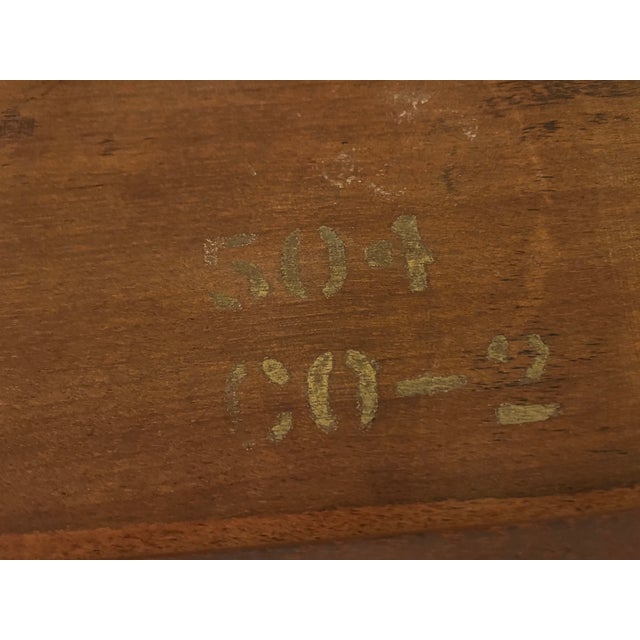 Carlton House Style Mahogany Writing Desk and Chair Early 1900s Colonial Manufacturing For Sale - Image 9 of 18