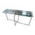 Post Modern Steel and Glass French 1950s Console Table For Sale