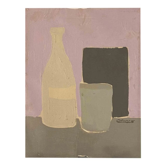 Claude Deschamps, The Still Life, Oil on Canvas, 1970s For Sale