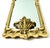 Vintage Heavy Cast Brass Wall Mirror — Rococo Revival / Hollywood Regency Style For Sale In Houston - Image 6 of 11