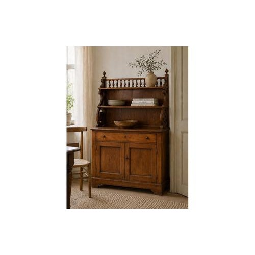 Antique Wooden Sideboard with Shelf and Turned Balustrade, in Good conditions. Designed 1890 to 1919
