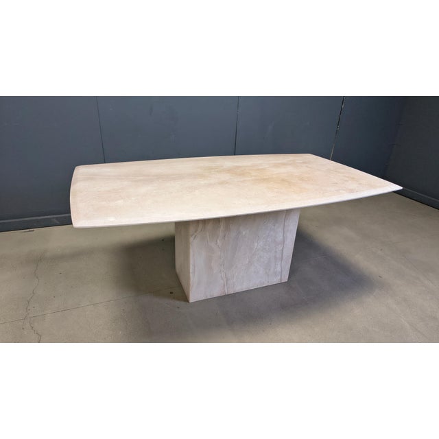 Vintage Travertine Dining Table, 1970s For Sale - Image 12 of 13