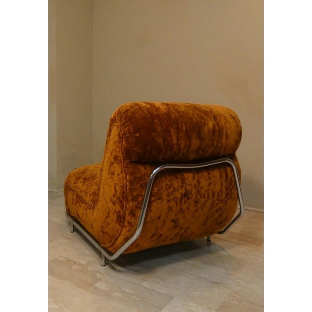 Modular 3-Seater Sofa in Steel and Velvet by Adriano Piazzesi, Italy, 1970s, Set of 3 For Sale - Image 4 of 15