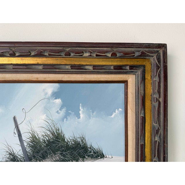 1980s 1980’s Rex Duggar Beach Dunes Landscape Oil on Canvas Painting– Framed For Sale - Image 5 of 11
