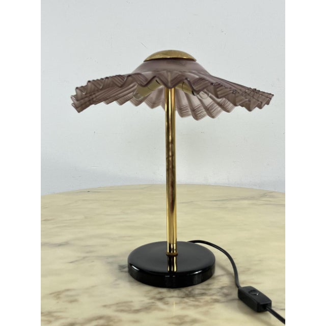 Mid-Century Murano Glass Table Lamp, 1960s For Sale - Image 4 of 15
