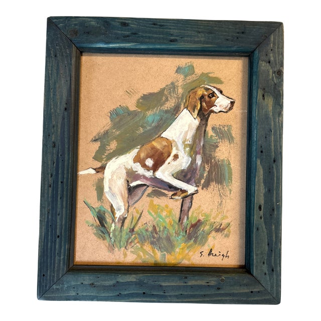 Contemporary Original Bird Dog Painting by Stephen Heigh “Pointer” For Sale