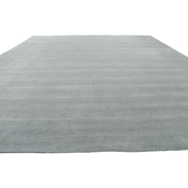 Contemporary Gray Area Rug with Modern Style 09'11 x 12'10. Effortless beauty combined with simplicity and modern style,...