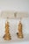 Pair of Louis XIV style wood carved and gilt (gold leaf) decorated figural lamps. One figure in Louis XIV style clothing...