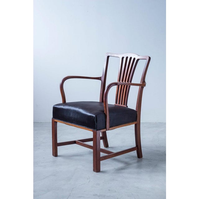 Lounge Chair attributed to Ole Wanscher For Sale - Image 3 of 16