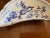 Antique Blue & White Floral Half Moon Dishes- a Pair For Sale - Image 9 of 11