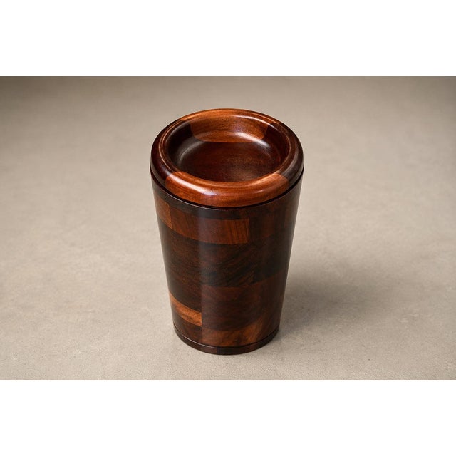 1960sBrazilian Modern Wine Holder with Lid in Rosewood & Imbuia Wood by Jean Dobré, 1960s - Lot 940 For Sale - Image 13 of 18