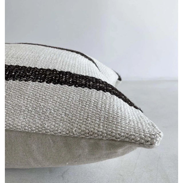 Vintage Turkish Rug Lumbar Pillow With Down Insert For Sale - Image 4 of 8