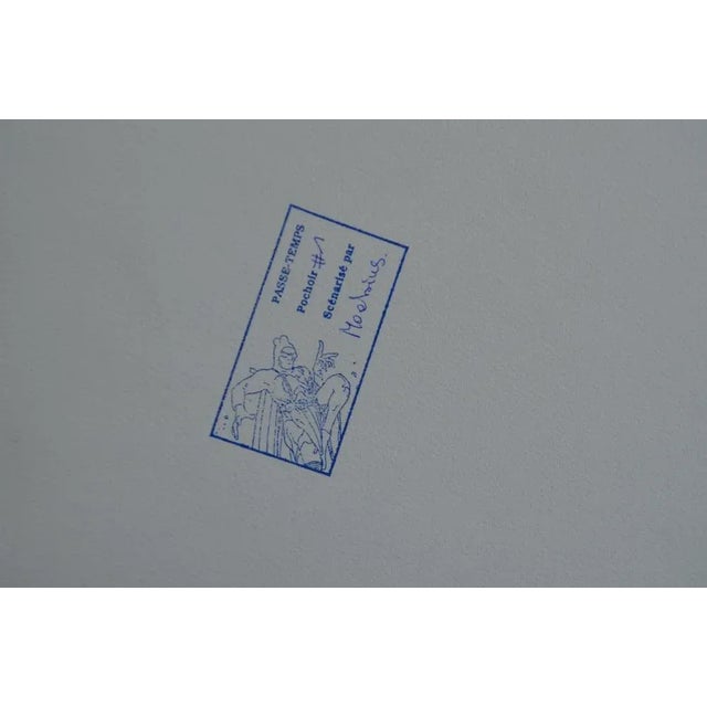 Moebius Starwatcher: The Other World Stencil on Arches paper (colors are made entirely by hand stenciled) Signed by the...