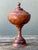 Vintage Turned Burl Wood Lidded Bowl on Pedestal For Sale In West Palm - Image 6 of 12