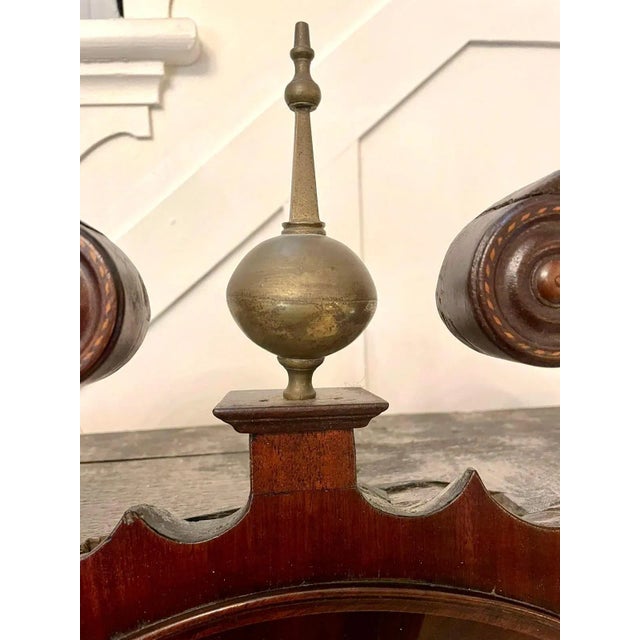 Antique English George III Mahogany and Oak Longcase Clock by Hudfon For Sale - Image 10 of 16