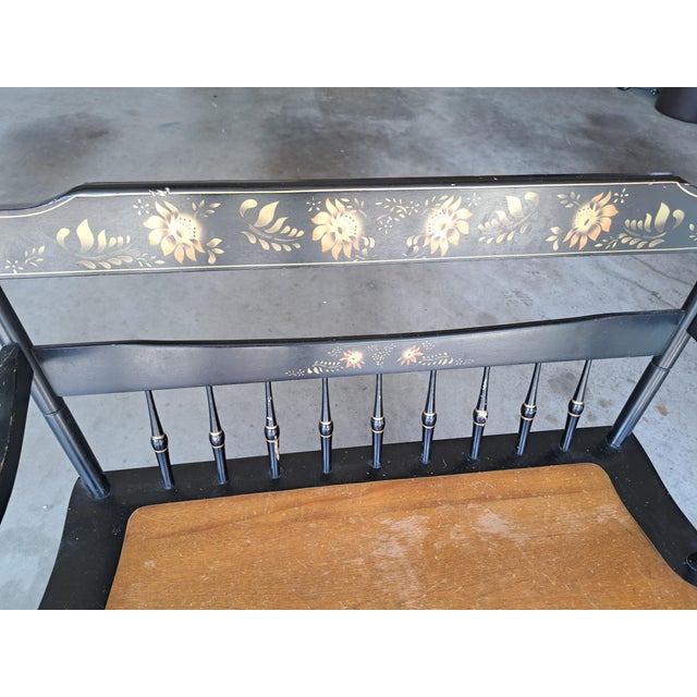 American 1960's Deacon Spindle Style Bench For Sale - Image 3 of 5