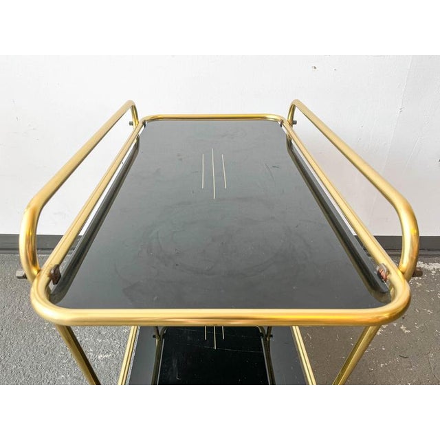 Serving Trolley with Brass Frame For Sale - Image 14 of 18