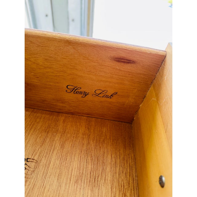 Vintage Henry Link Bali Hai Faux Bamboo Triple Dresser - 9 Drawer - Original Finish For Sale - Image 10 of 16