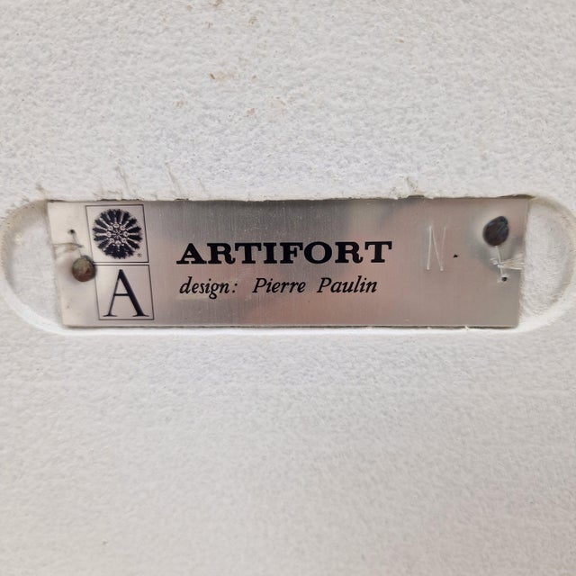 Ivory Mushroom Ottoman by Pierre Paulin for Artifort, 1970s For Sale - Image 8 of 9