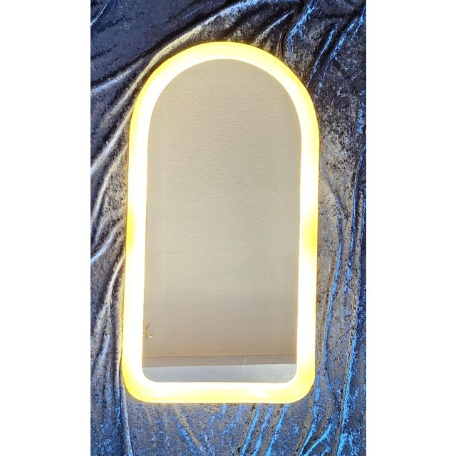 Vintage Illuminated Wall Mirror, 1970s For Sale - Image 3 of 12