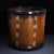 Late 20th Century Late 20th Century Large Hardwood Brush Pot With Mother-of-Pearl Inlay and Calligraphy For Sale - Image 5 of 9