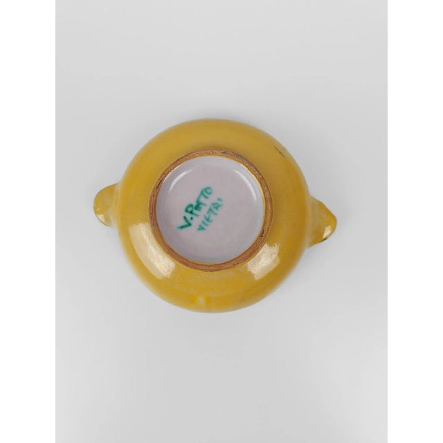 Italian Handmade Bowls in Vietri Ceramic by Vincenzo Pinto, 1950s, Set of 2 For Sale - Image 6 of 12