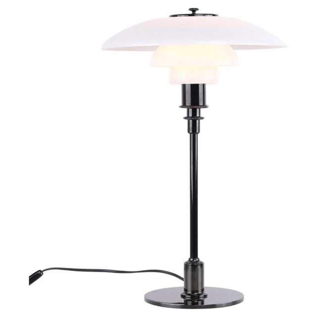 Model PH 3/2 Table Lamp in Black Metallised Brass attributed to Poul Henningsen for Louis Poulsen For Sale - Image 10 of 10