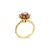 Medium Ruby Tulip Ring 14k Yellow Gold, Size 3 For Sale - Image 4 of 4