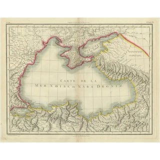 Antique Map of the Black Sea and Crimea by Pierre Antoine Tardieu, 1802 For Sale
