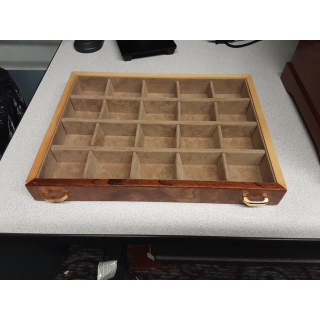 Agresti Italian Burl Briarwood Jewelry Chest For Sale - Image 10 of 12