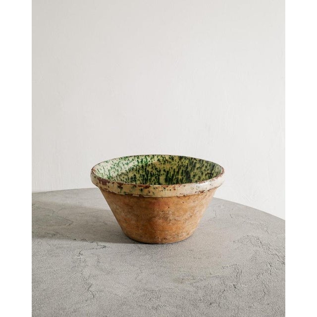 Large Antique Decorative Teracotta Stoneware Bowl, 1800s For Sale - Image 6 of 7