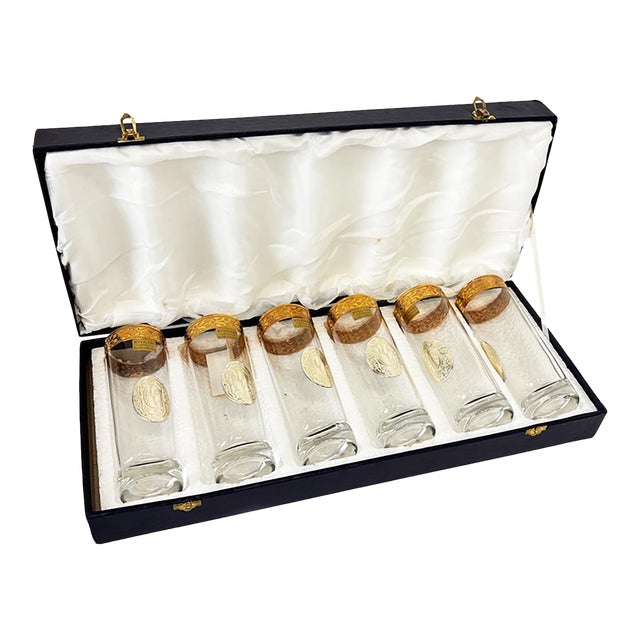 1960s Bulgari Drinking Set, Italy- Set of 6 For Sale